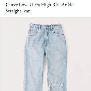Curve Love High Rise Ankle Straight Jean